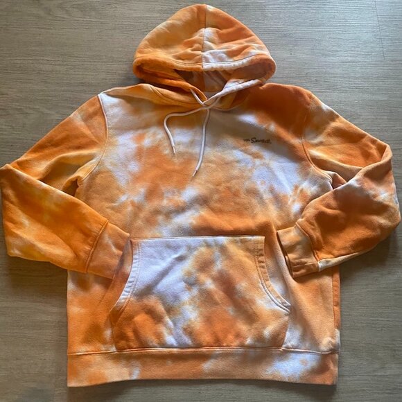 ⚡️Bart Simpson Tiedye Orange Hoodie Treehouse of horror Skeleton Bart Skater⚡️ - Picture 4 of 4